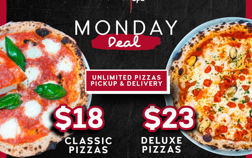 Unlimited $18 Classic Pizzas, $23 Deluxe Pizzas – Sale Pepe Pizzeria